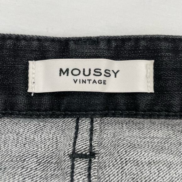 Moussy Vintage Black Skinny Jeans Classic Grunge Style Dark Denim MVS Size 27 - Picture 7 of 11